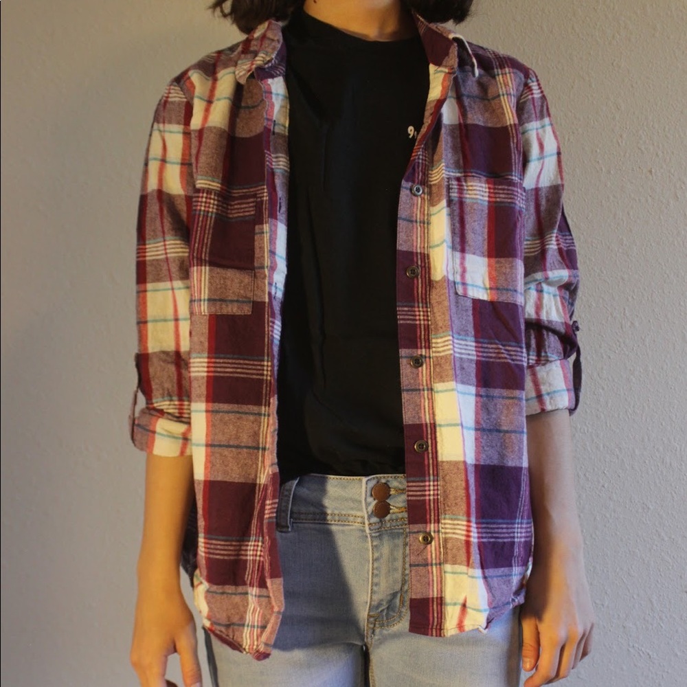 Maroon Plaid Flannel